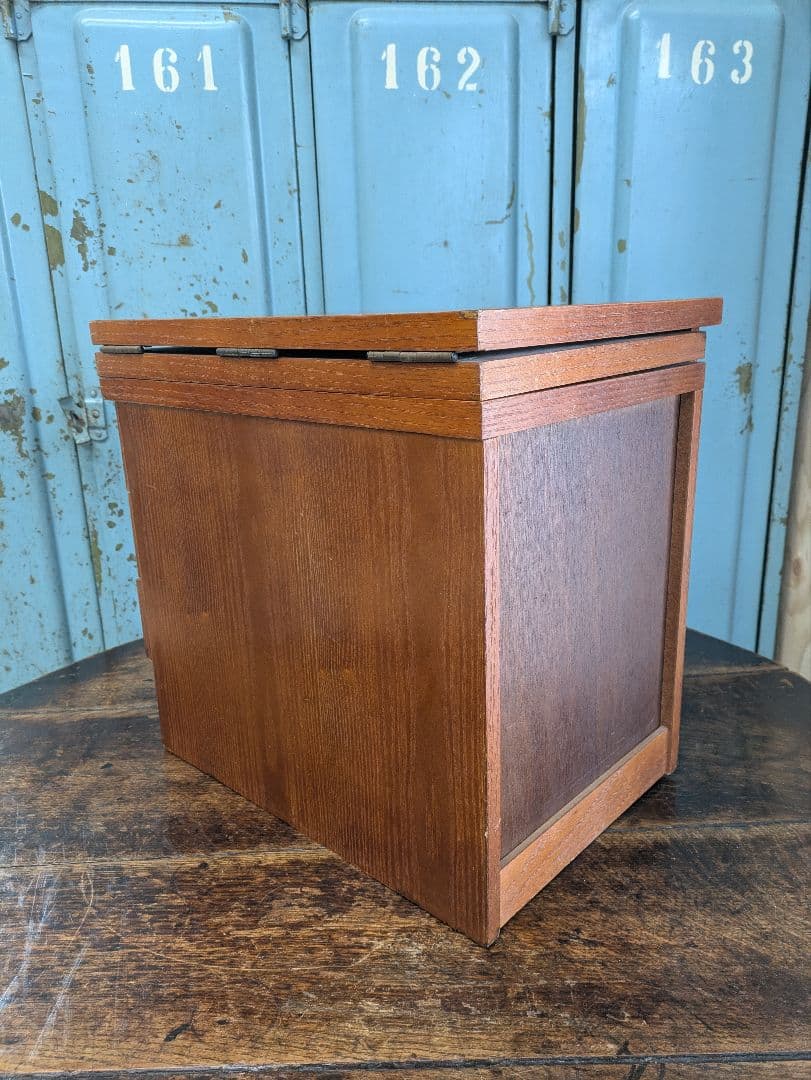 懐かしい昭和レトロ商品☆文机 折り畳み式テ ーブル 三段引き出し　和製家具