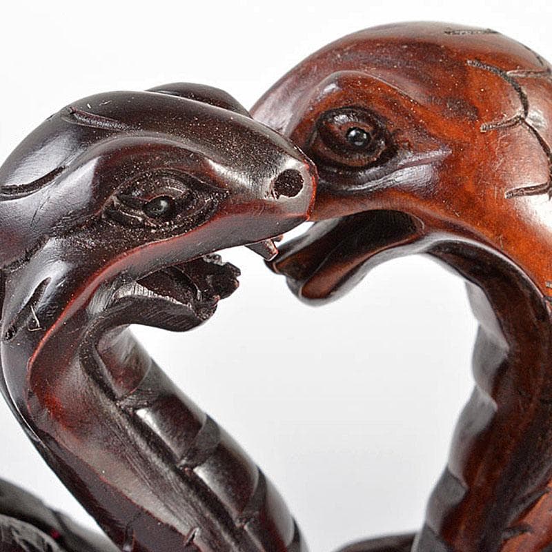 時代提げ物　木彫　蛇　置物　根付　10点まとめて　M　R6166