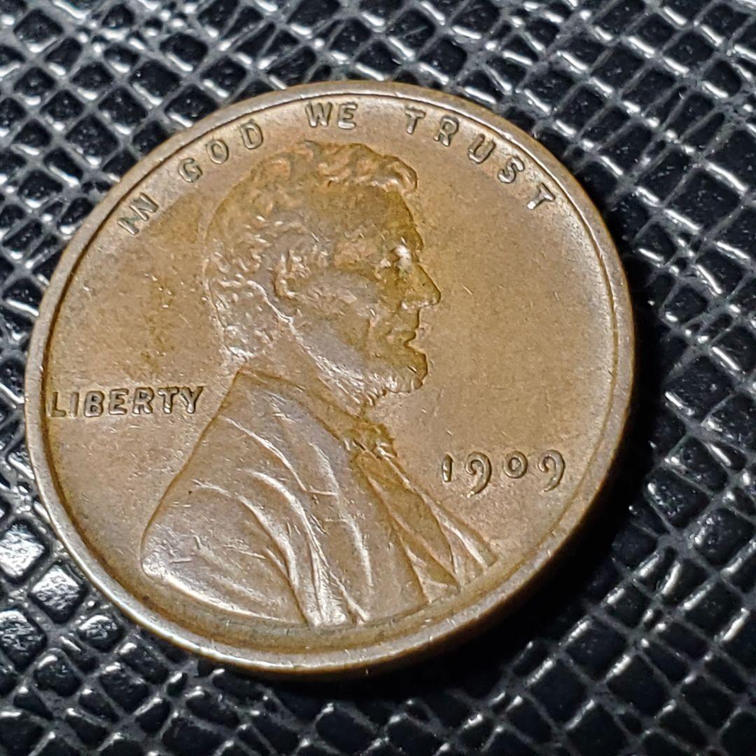 4630. 貴重 1909年 VDB アメリカ リンカーン 1セント 海外硬貨 - メルカリ