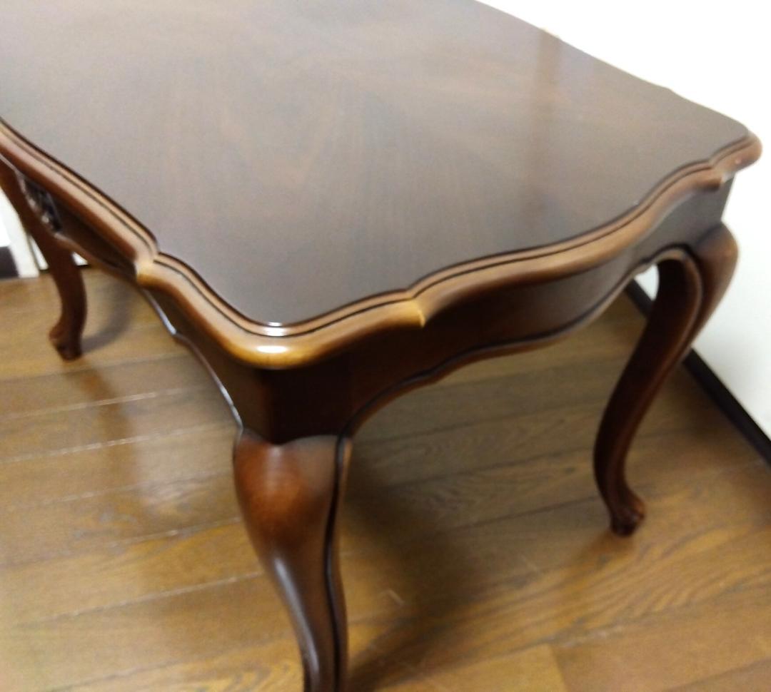 カリモク家具 センターテーブル オールドカリモク 美品 ブラウン 横幅73cm