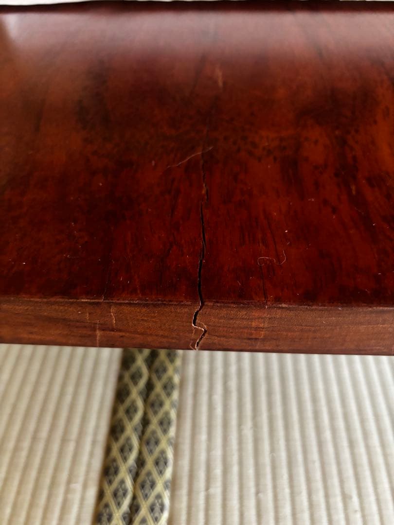 銘木家具　希少！木製低座卓 光沢仕上げ