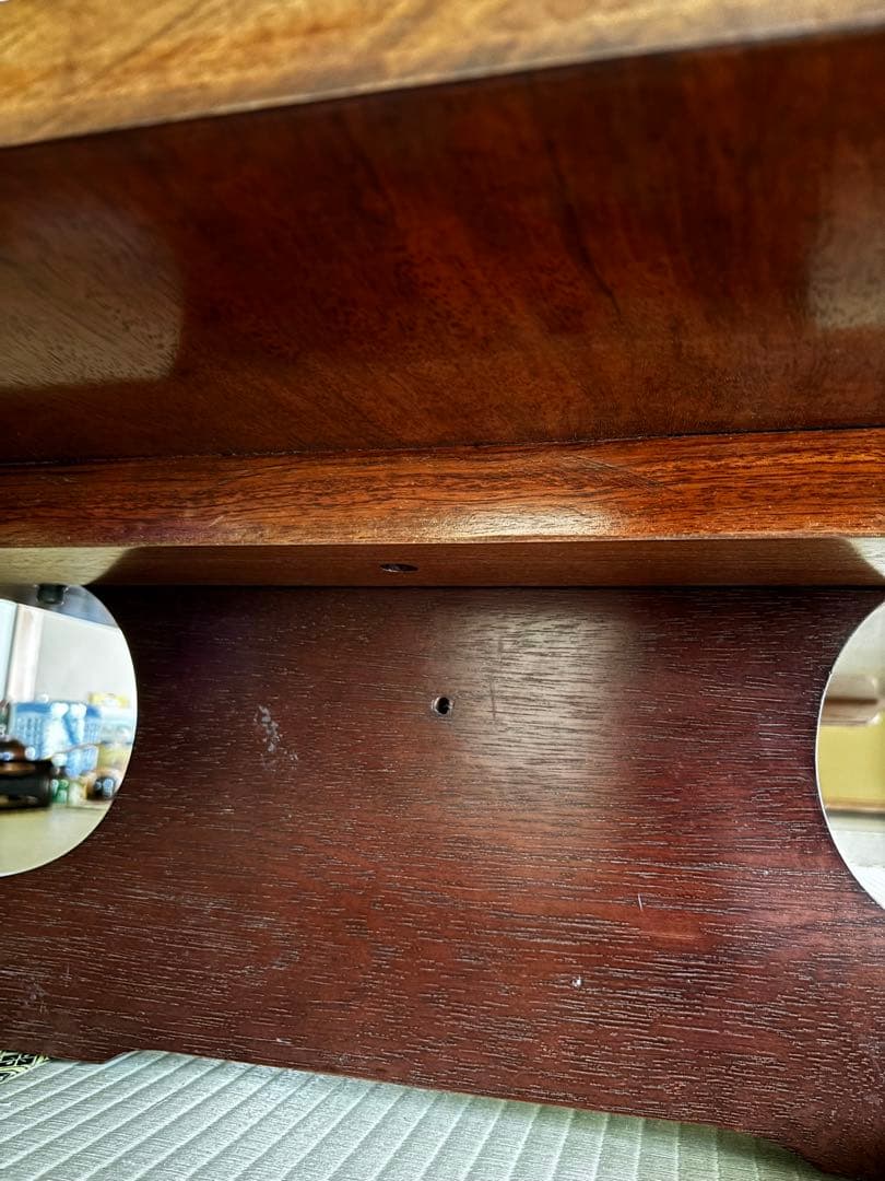 銘木家具　希少！木製低座卓 光沢仕上げ