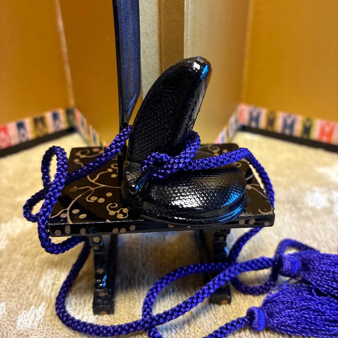 お内裏様雛人形小道具 冠、笏 大きめBTC② - メルカリ