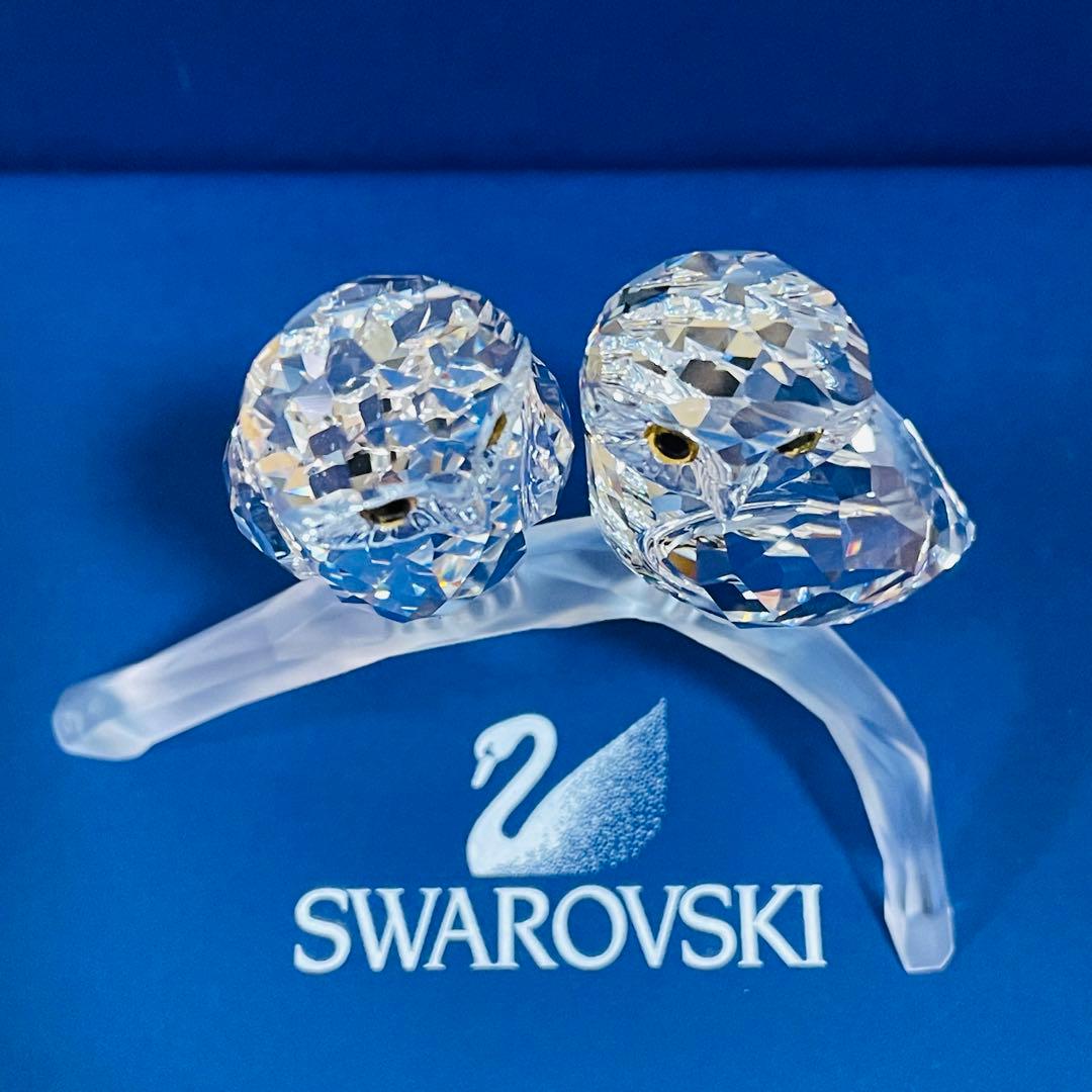 スワロフスキー/廃盤 フクロウ2羽 - メルカリ