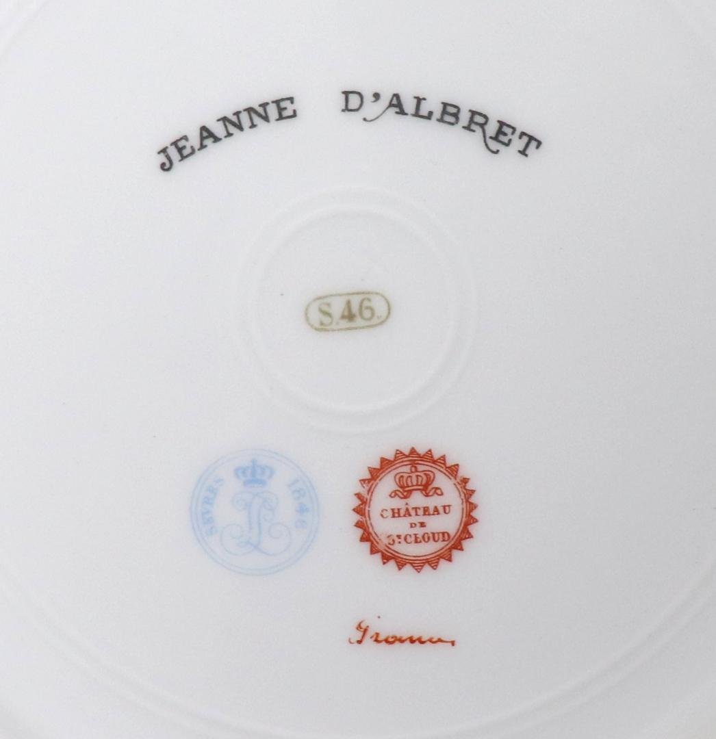 オールド・セーブル 王室特注品1846年製 色絵金彩婦人図皿 ジャンヌ・ダルブレ