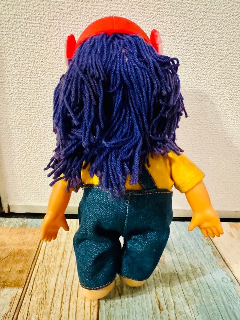 アラレちゃん ぬいぐるみ デニムオーバーオール　ビンテージ