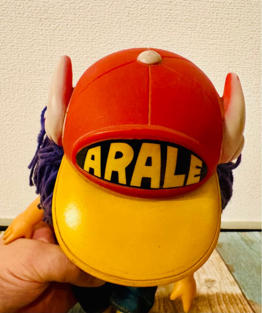 アラレちゃん ぬいぐるみ デニムオーバーオール　ビンテージ