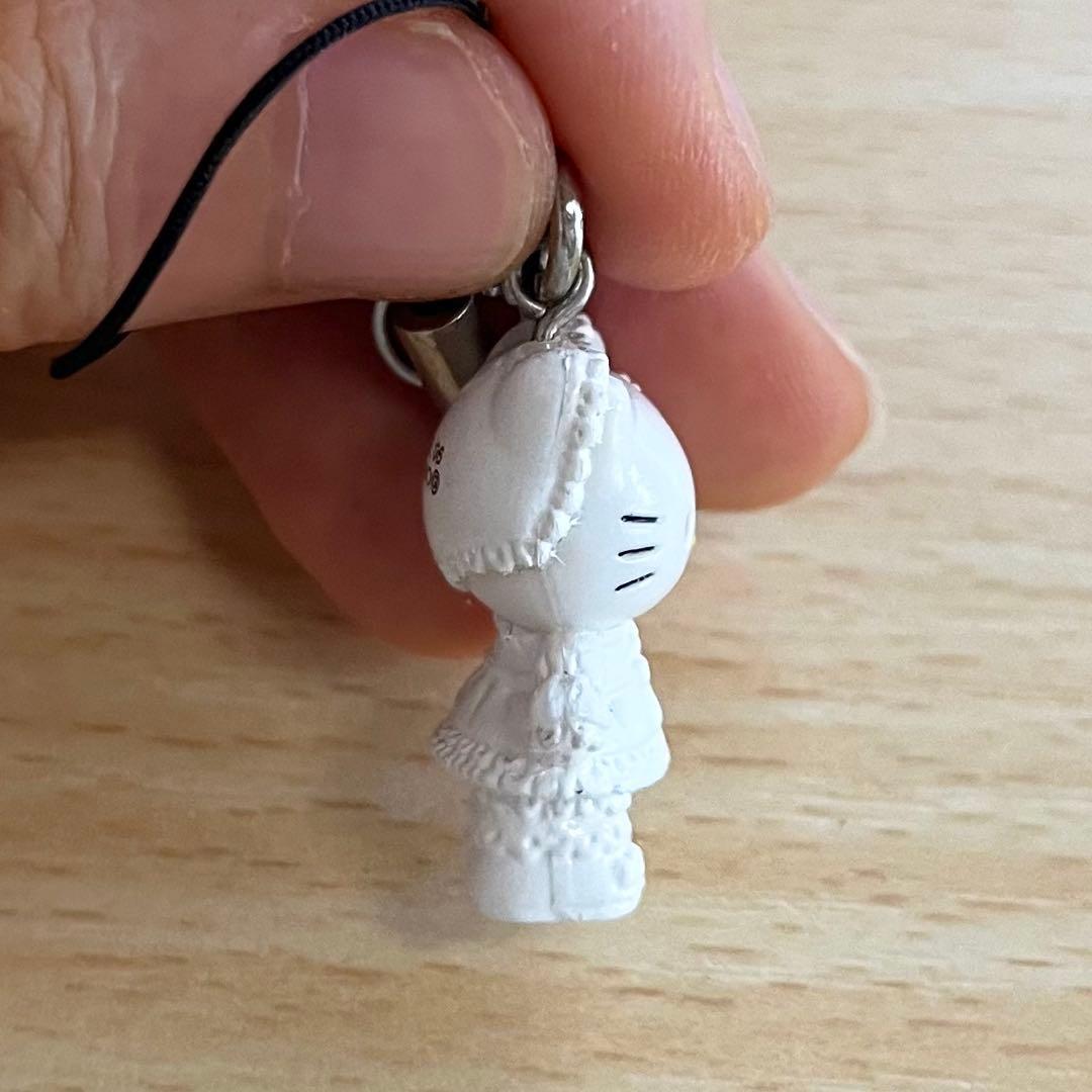 【超激レア！】 平成レトロ！ ハローキティ ロリータ　白ドレス　根付けマスコット