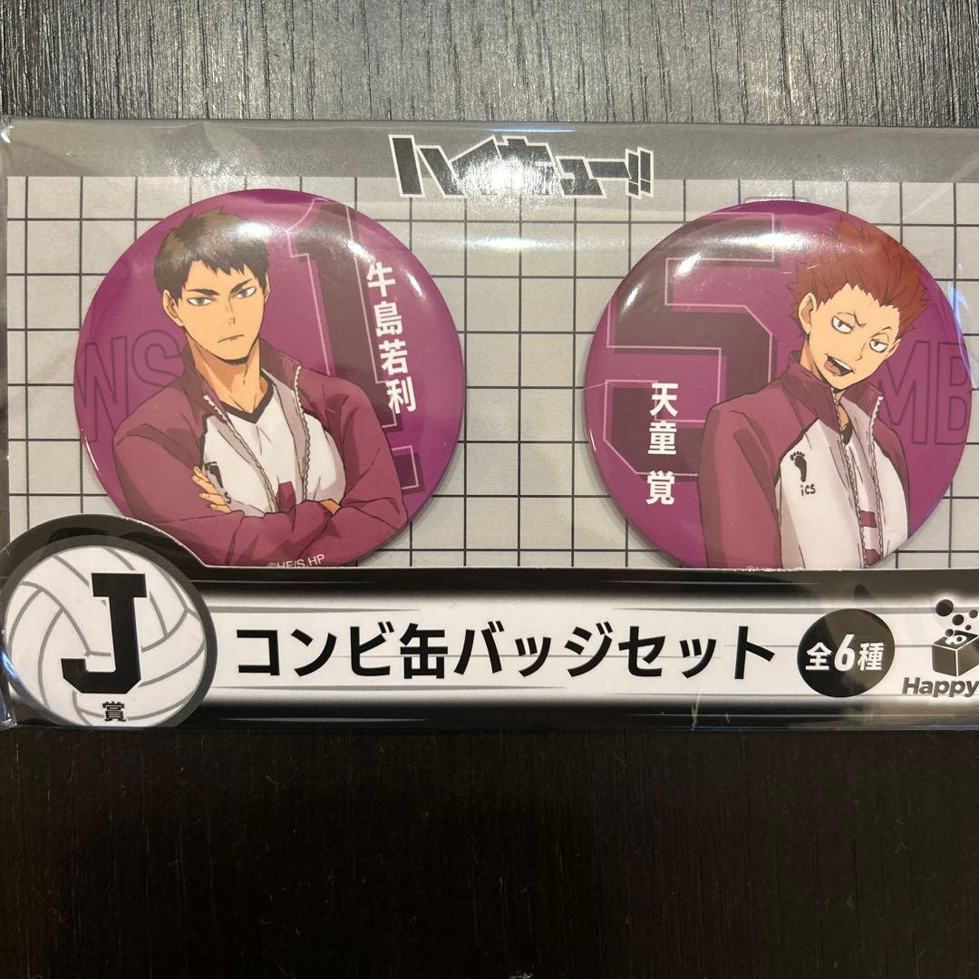ハイキュー!!一番くじ 缶バッジセット 牛島若利 天童覚 - メルカリ
