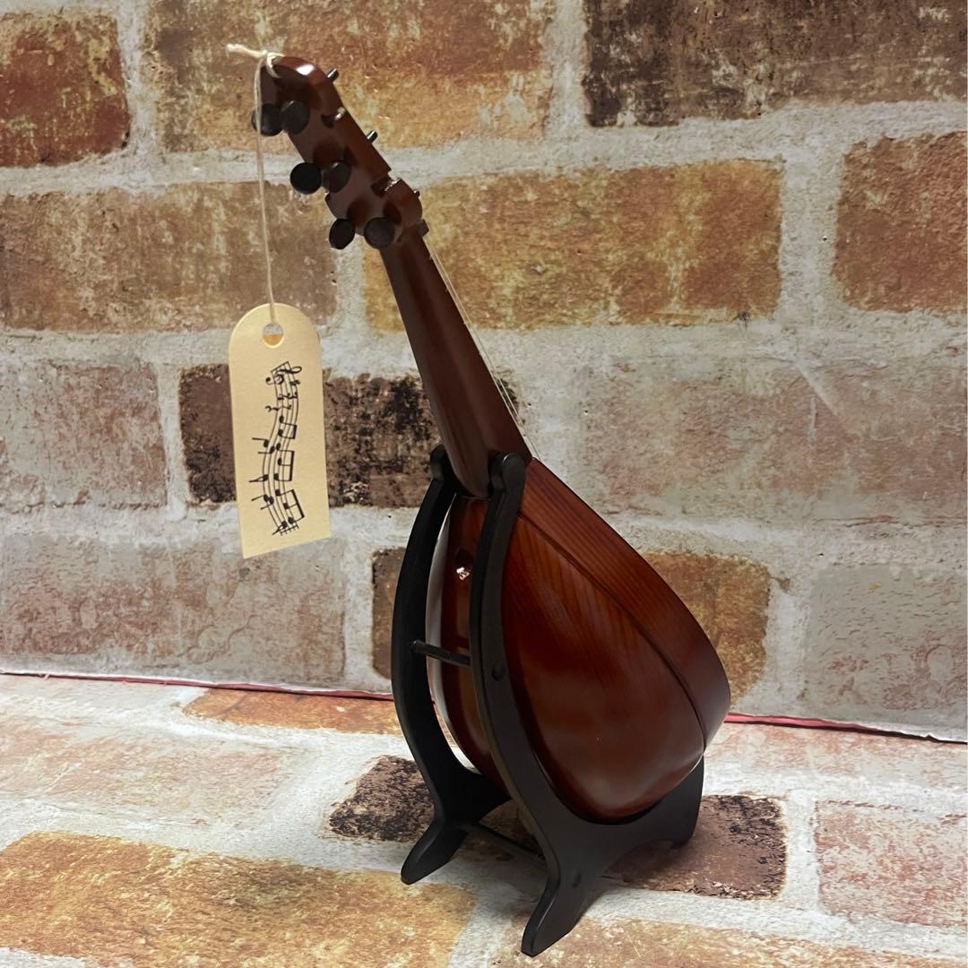 REUGE リュージュ 木製 マンドリン型 オルゴール