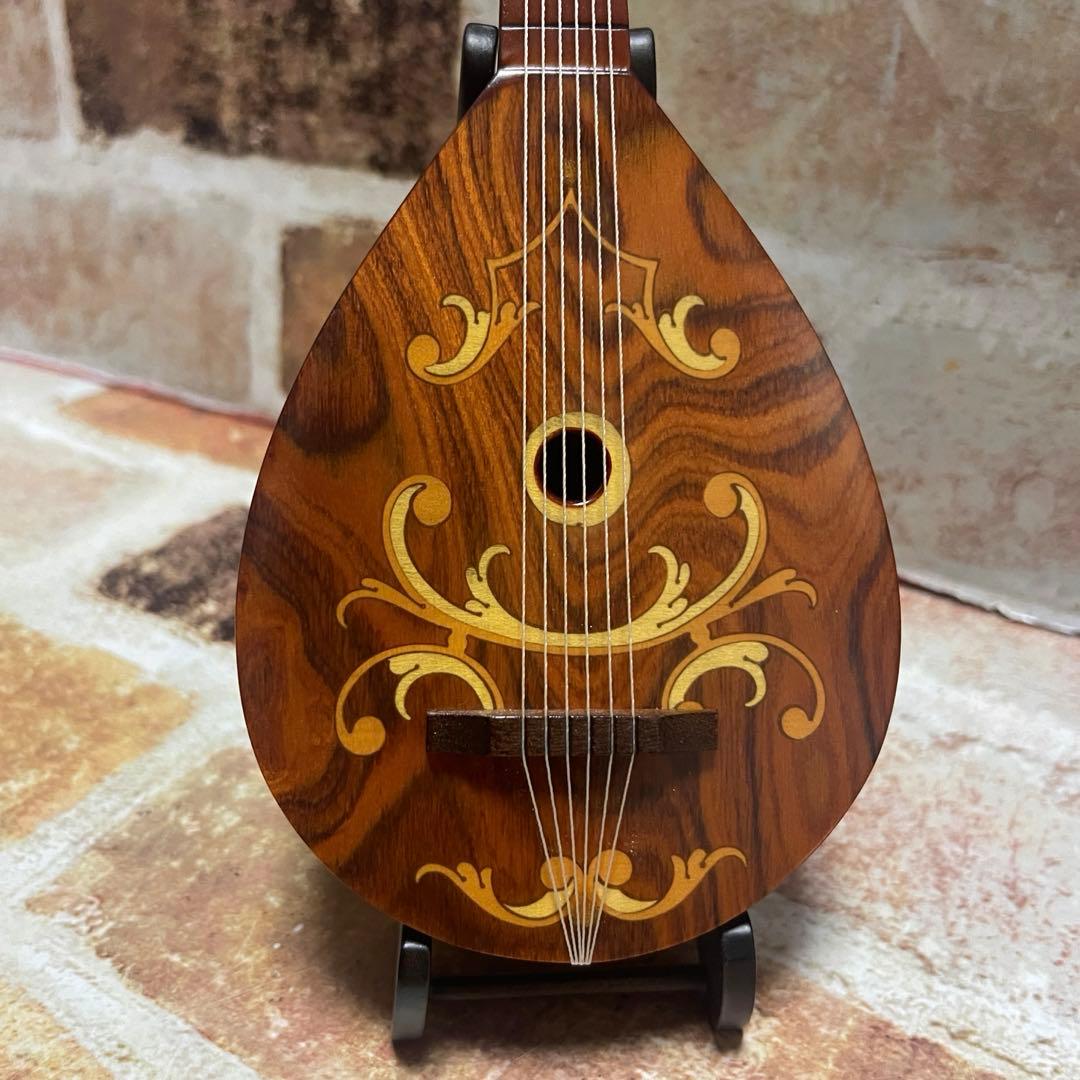 REUGE リュージュ 木製 マンドリン型 オルゴール