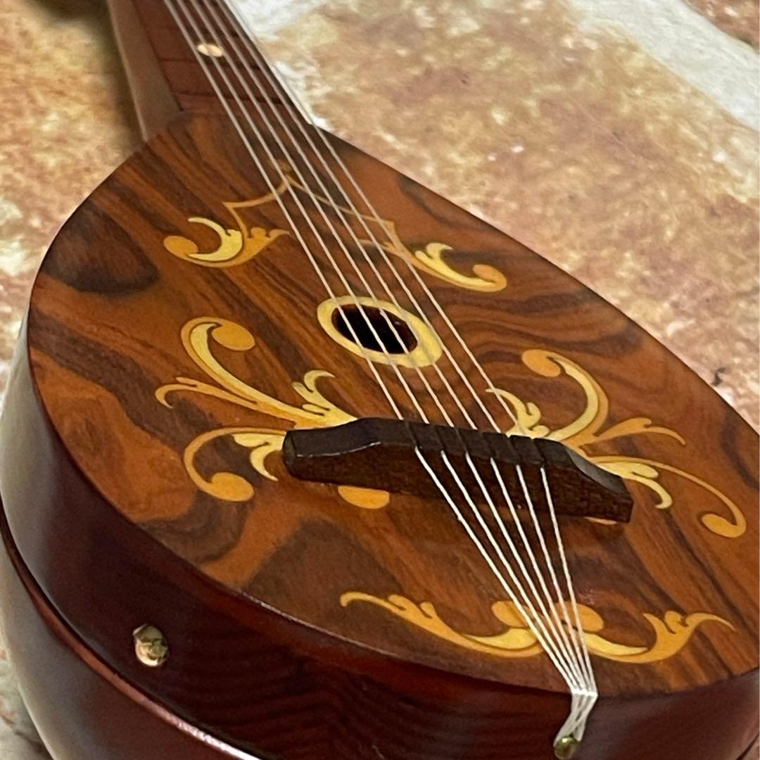 REUGE リュージュ 木製 マンドリン型 オルゴール