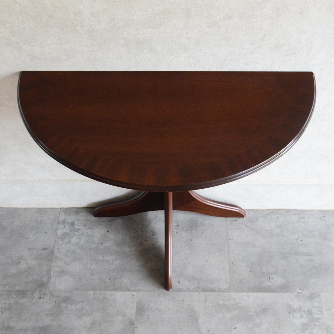 イギリス ヴィンテージ ハーフムーン コンソールテーブル サイドテーブル