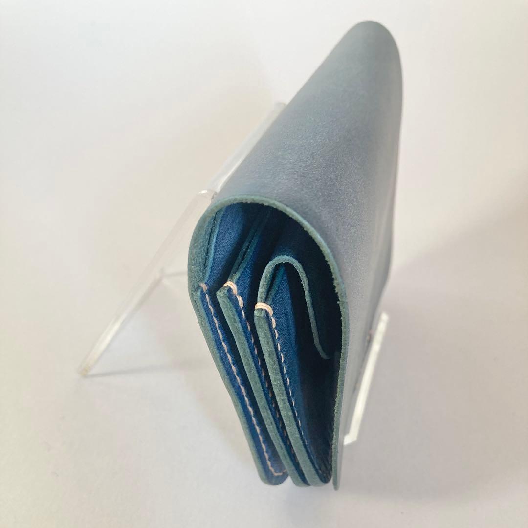 ロロマレザー本革 ミニ財布 コンパクトウォレット 手縫い エイジング