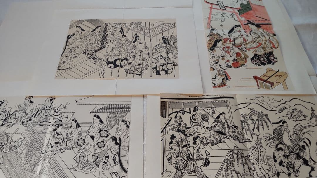 浮世絵版画★画装用画★6冊セット★杉村SUGIMURA★２４枚セット★シリーズ7