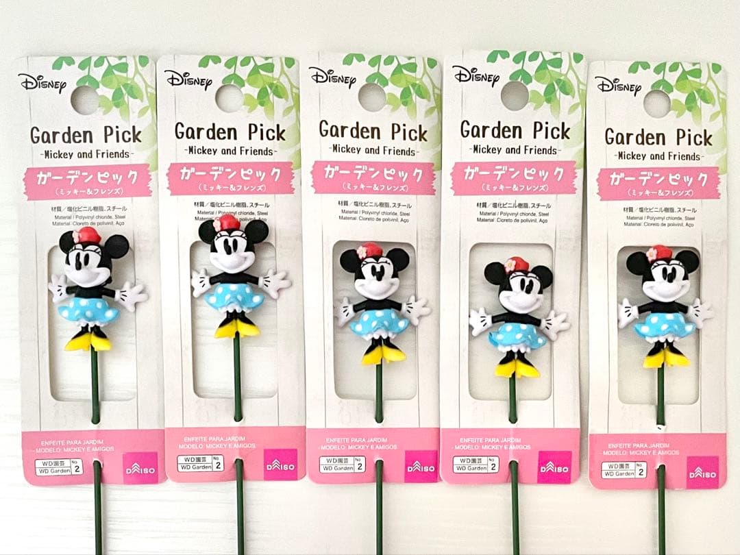 ダイソー】新品 ディズニー ガーデンピック ミッキー&フレンズ 23本