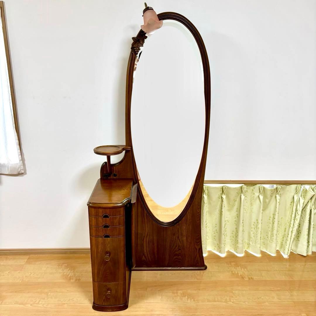 ドレッサー 姿見ドレッサー ヴィンテージドレッサー 木製 レトロ
