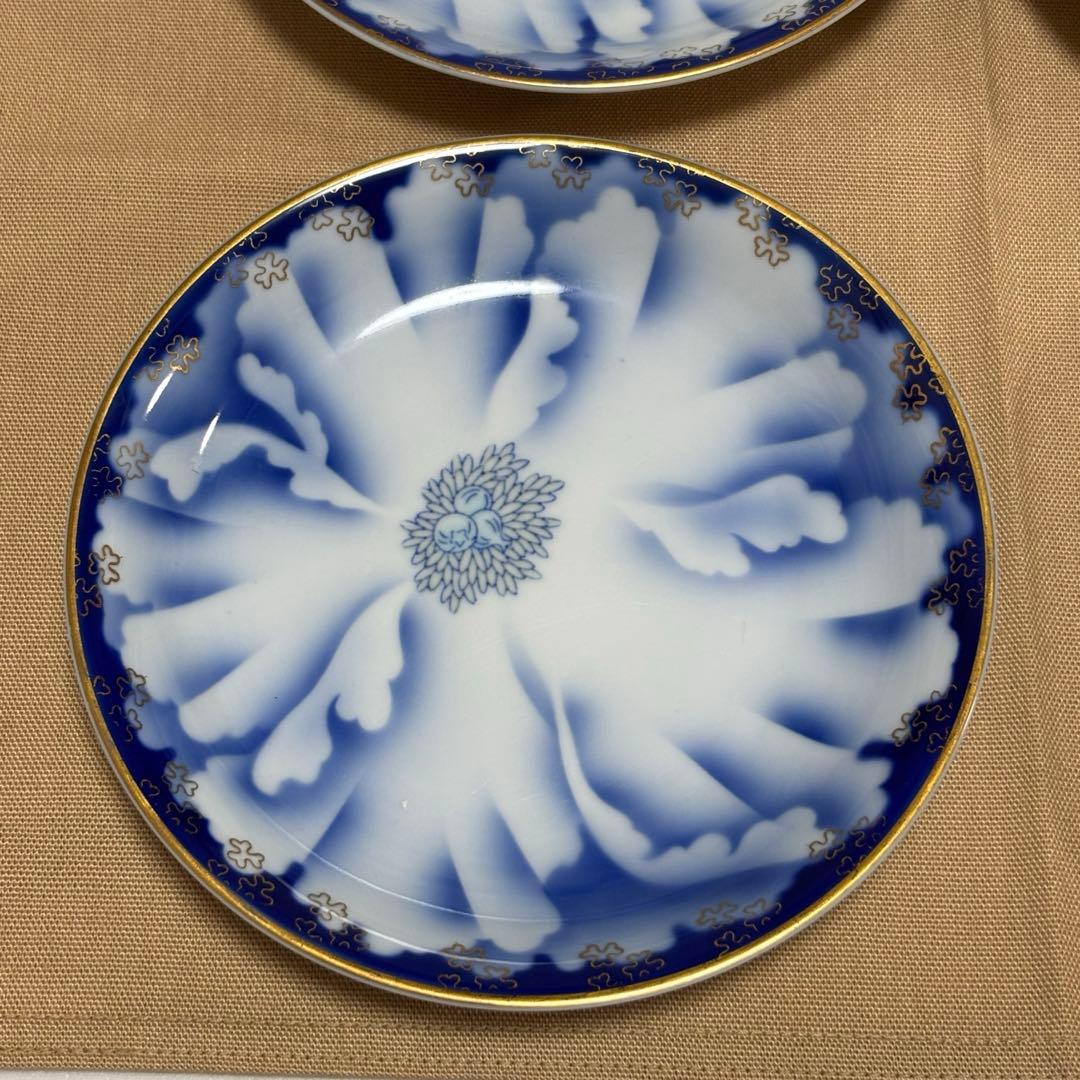 深川製磁 深川製 和皿揃 牡丹金ミル 15センチ4枚 - メルカリ