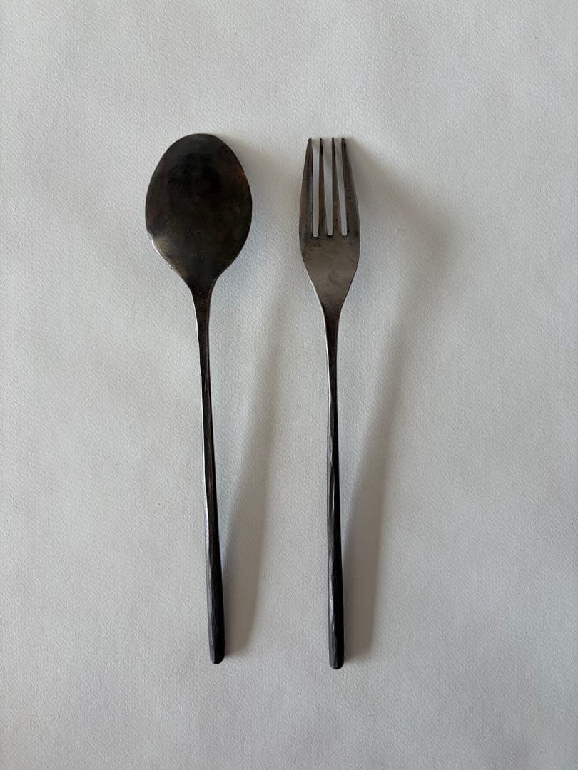 加成幸男　アイアン　カトラリー フォーク　スプーン　鍛鉄　錬金　ステンレス