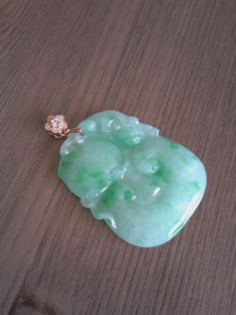 アンティーク★天然翡翠ペンダント★ネックレストップ★《#九運国際貿易》
