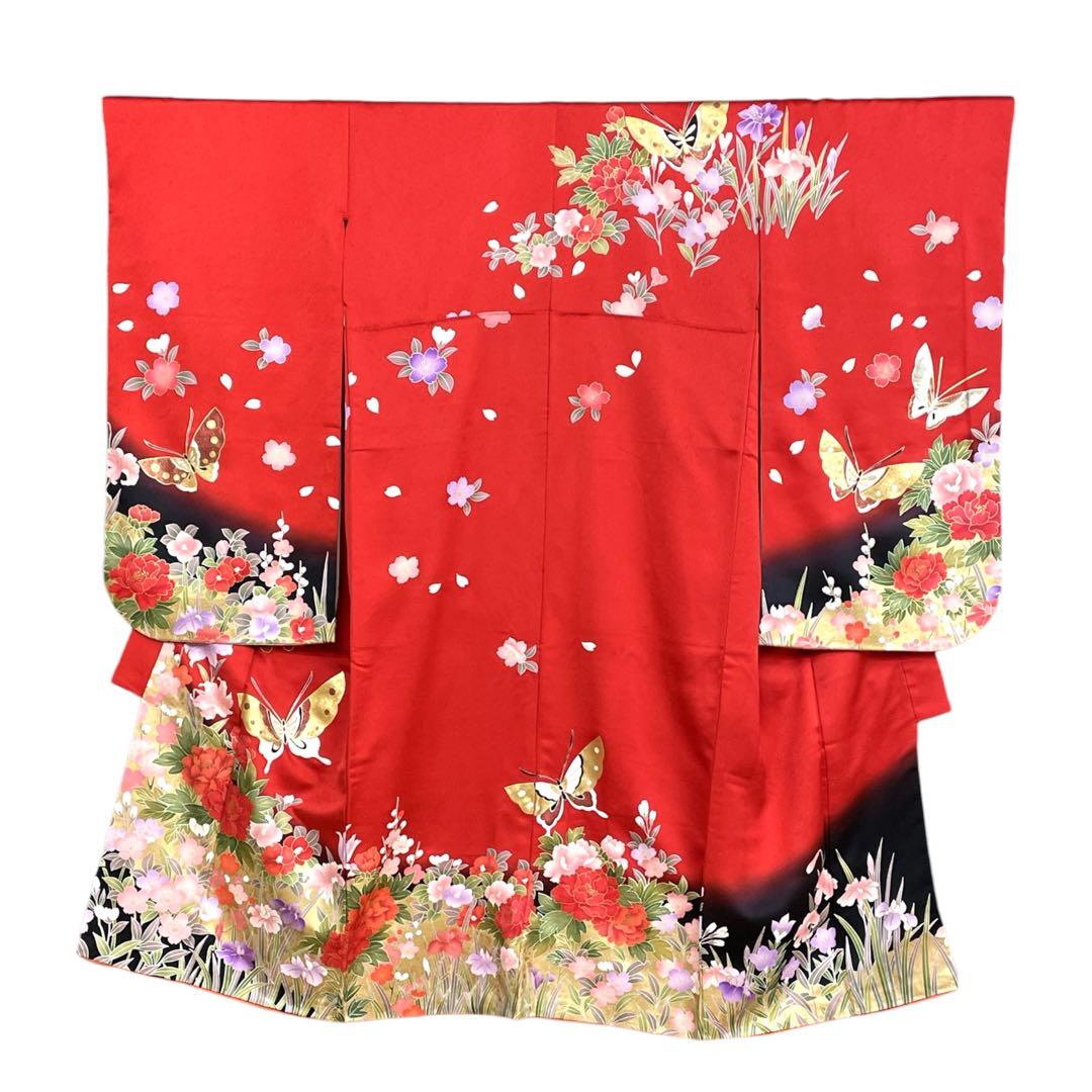 ◎mk-3379　七五三　女の子　着物　3歳　　12-10