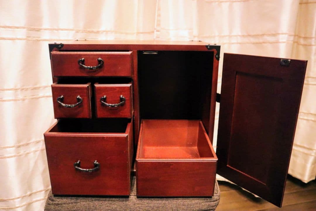 [新品未使用]　薬箱　おしゃれ　木製小物入れ