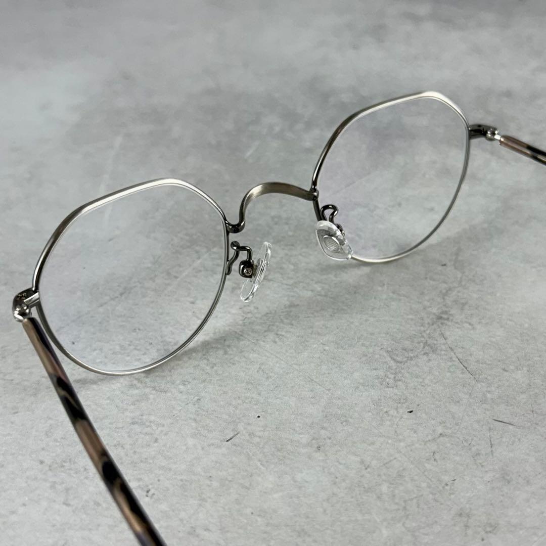 希少☆金子眼鏡 井戸多美男作 手造 メガネ T468 ATS メンズ ケース付属