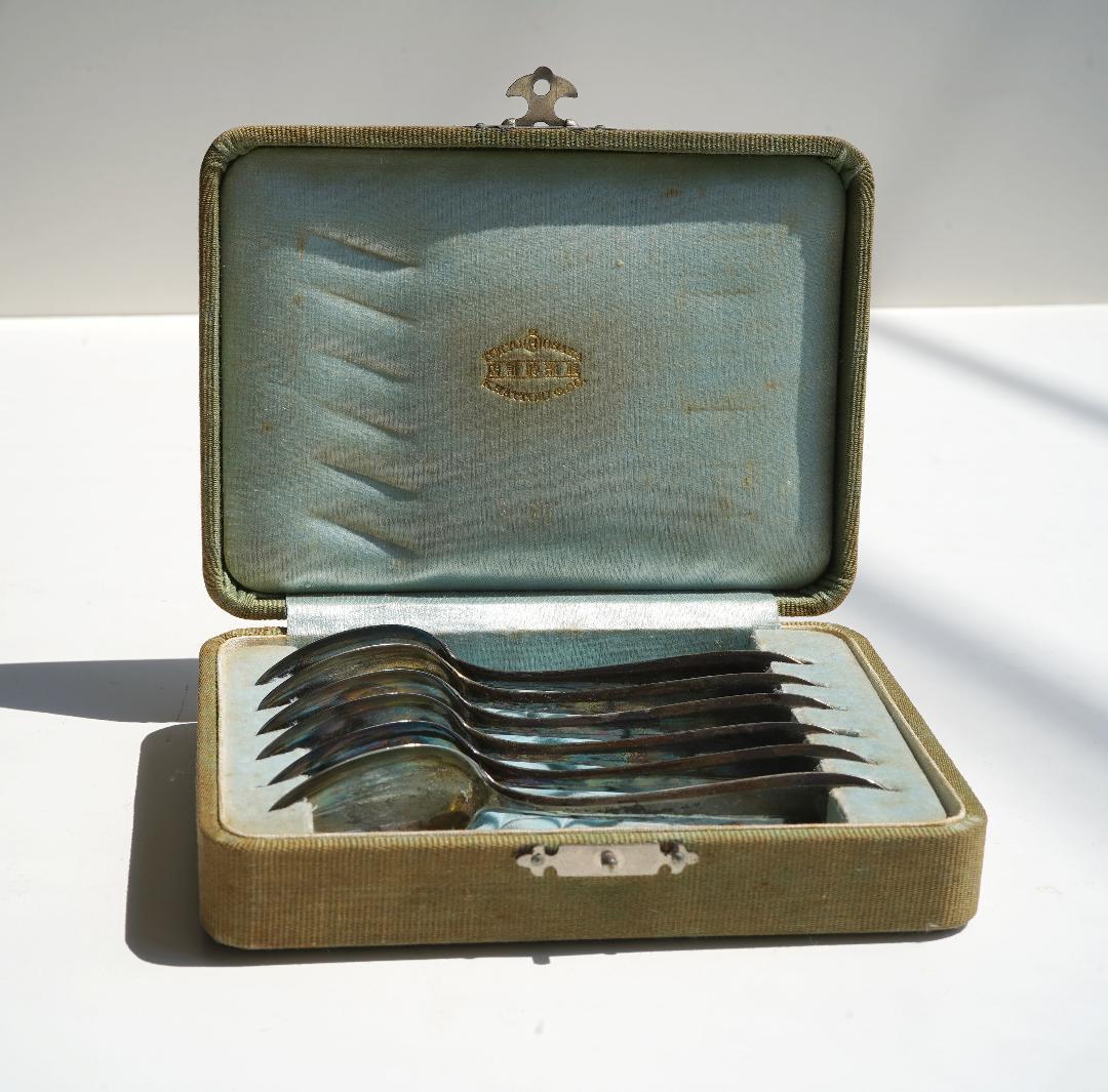 服部時計店　スターリングシルバー　ティースプーン6本セット