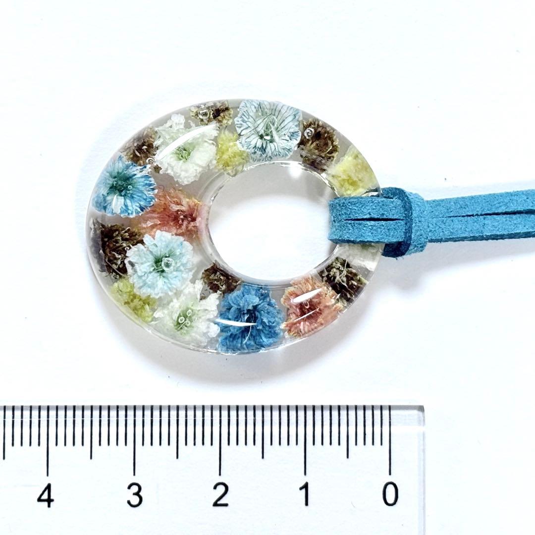 A26-072 レジンネックレス(かすみ草)トロピカル③Premium