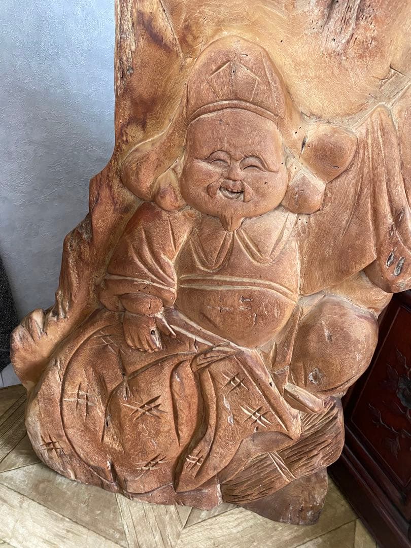大黒様　木彫り　衝立　置物　縁起物　骨董