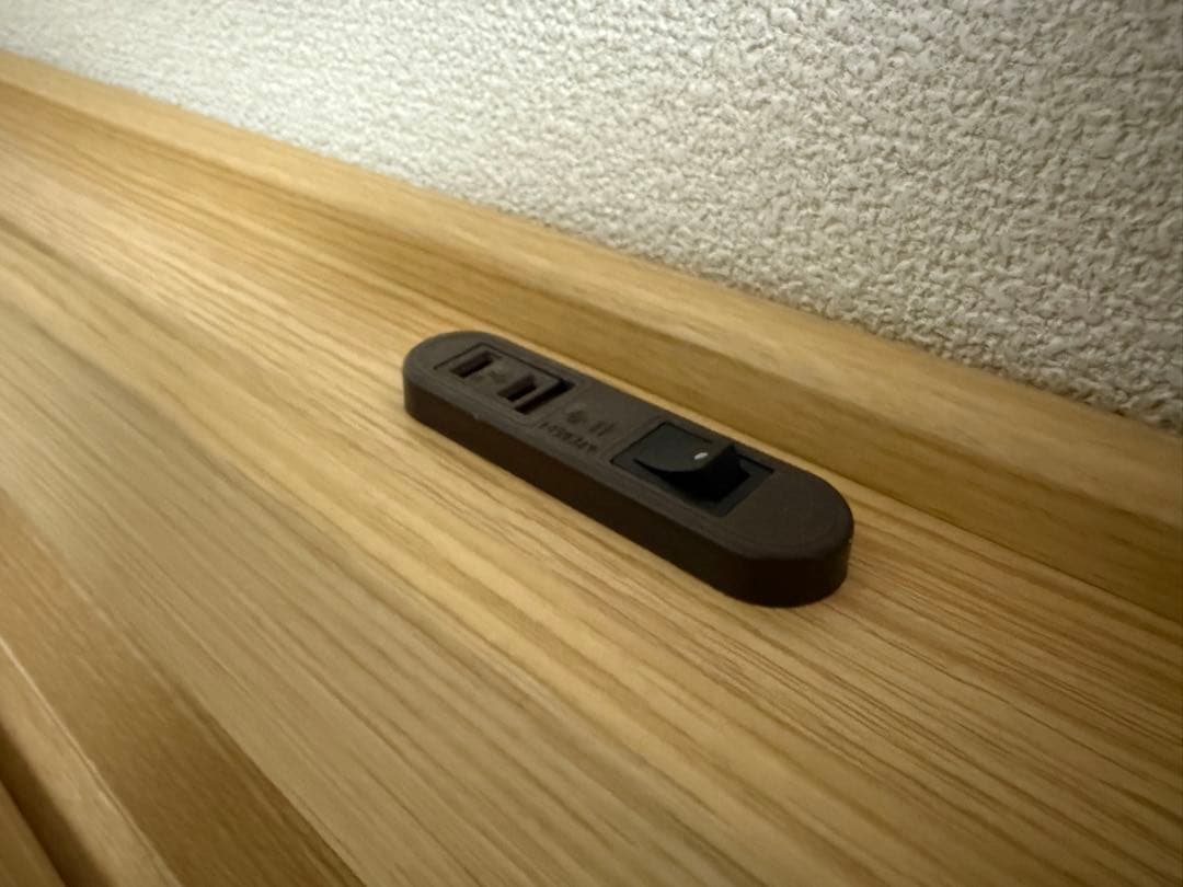 ニトリ／セミダブルベッドフレーム(OPグランCタテ 深型/NA)