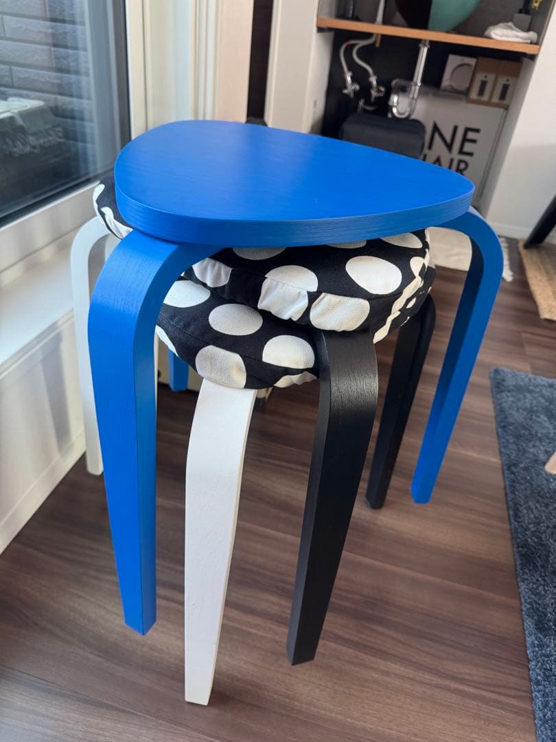 3色セット＋カバー　IKEA　KYRRE シルレ　スツール, バーチ