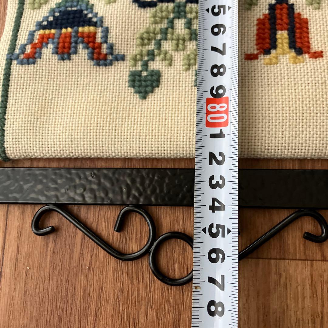 北欧ビンテージ 北欧刺繍 大型タペストリー - メルカリ