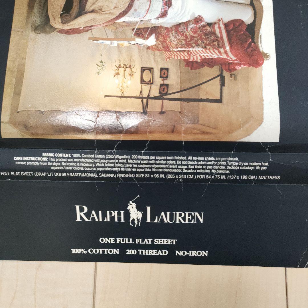 Ralph Lauren フラットシート 205x243cmアメリカ製