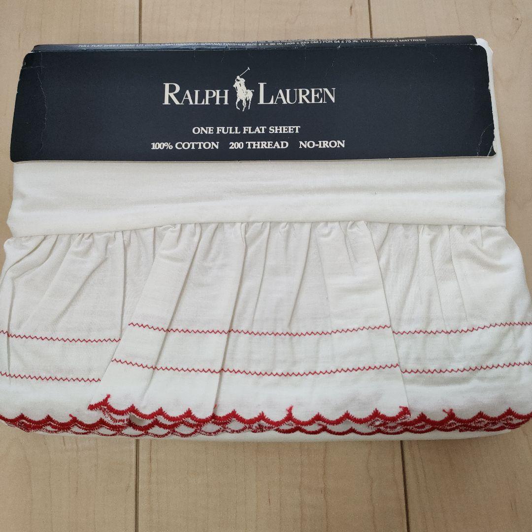 Ralph Lauren フラットシート 205x243cmアメリカ製