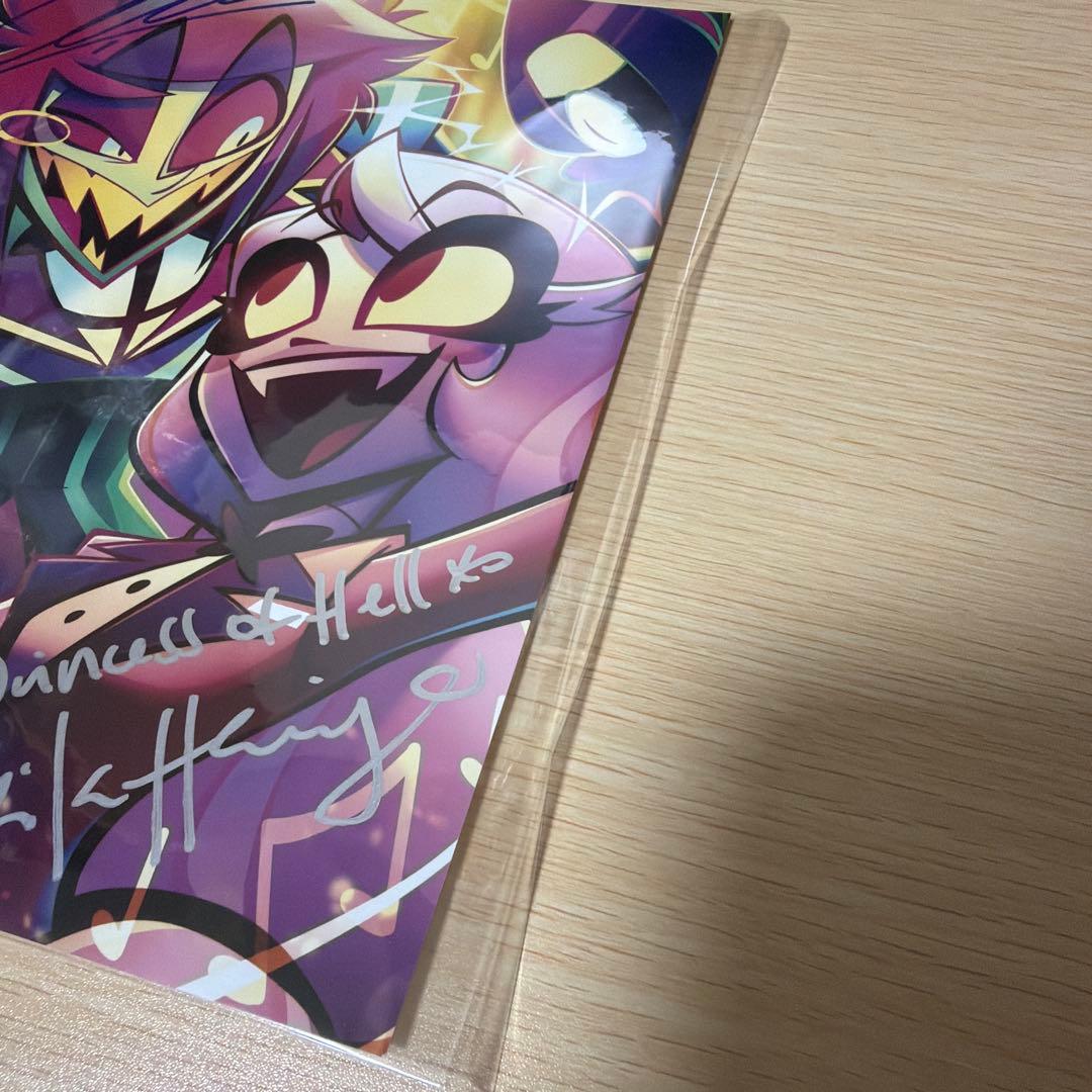 ハズビンホテル アラスター チャーリー 直筆サイン ポスター - メルカリ