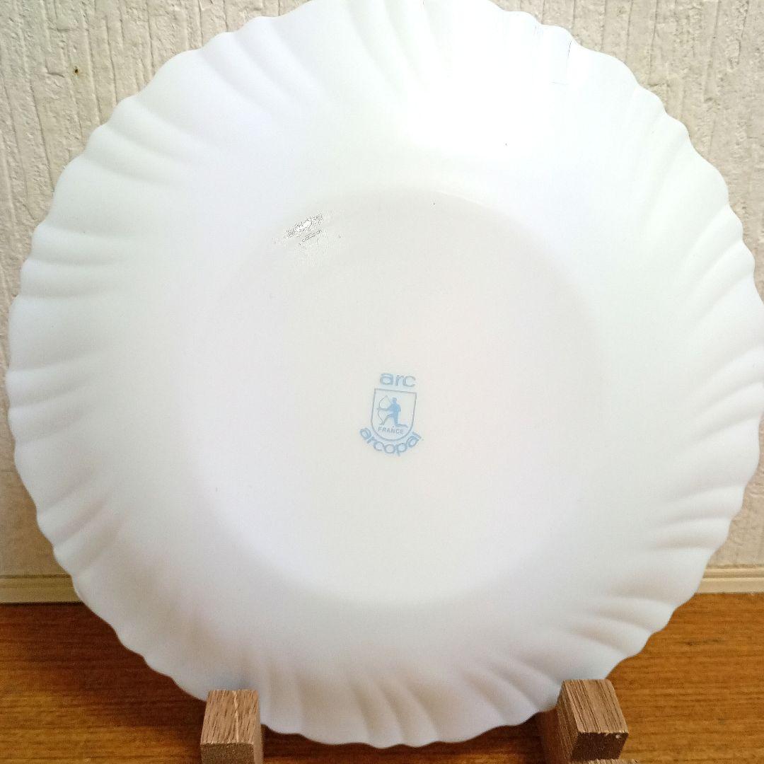 アルク 幻のビンテージ皿 「アスター」初期の青い色の弓を引くマーク