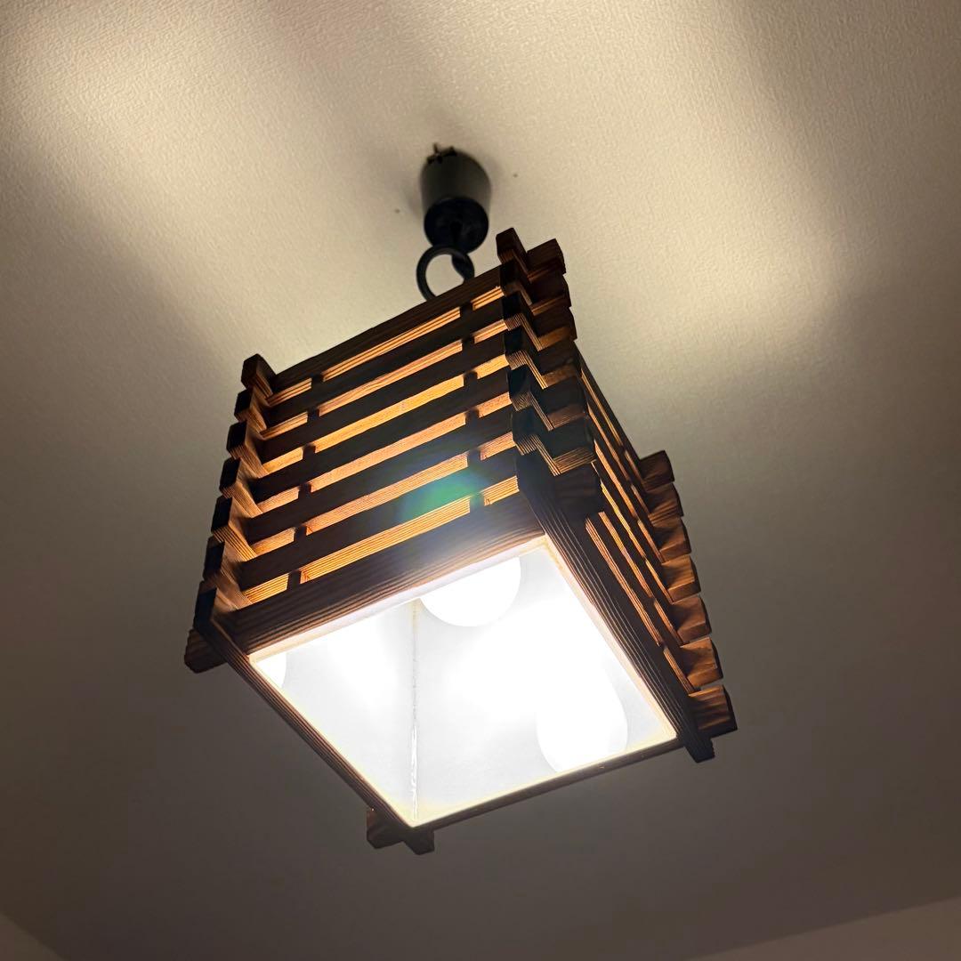 ペンダント　80s ビンテージ　ミッドセンチュリー　モダン　レトロ　和