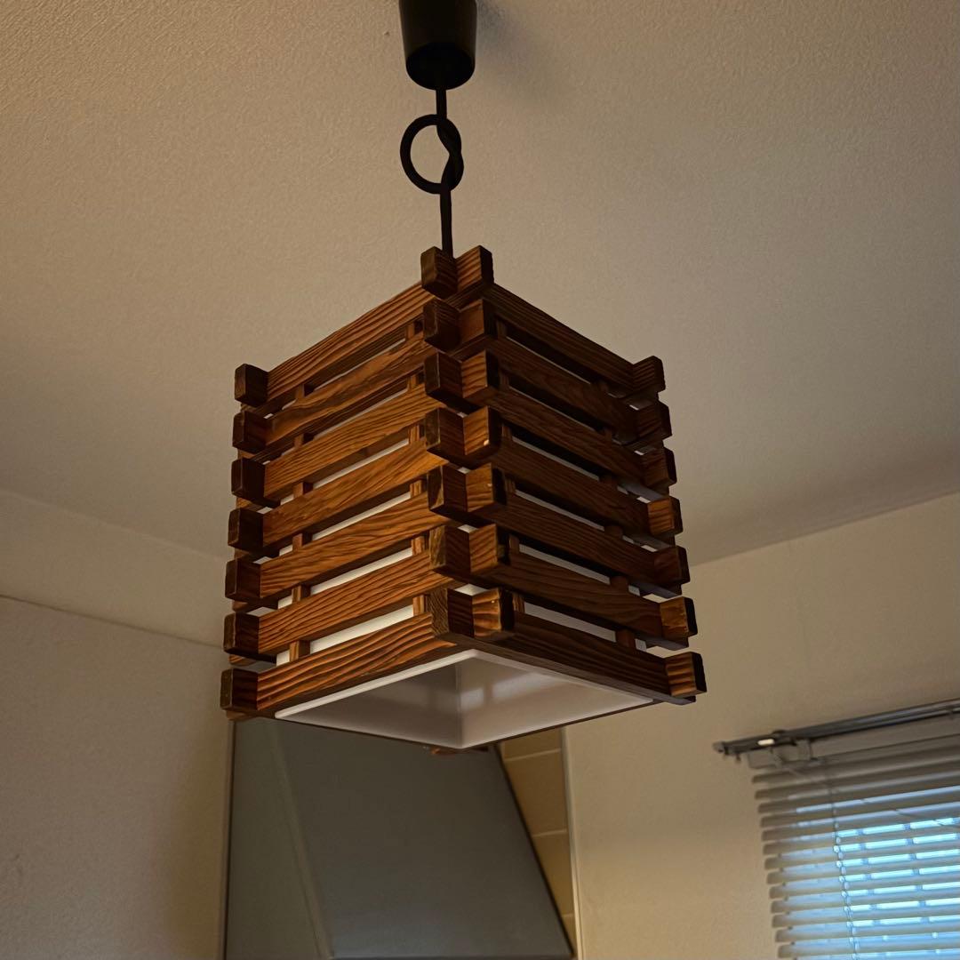 ペンダント　80s ビンテージ　ミッドセンチュリー　モダン　レトロ　和