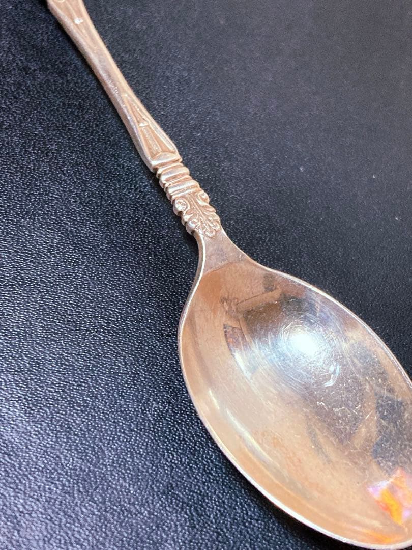 《純銀》イギリス アンティーク 百合の紋章 エンブレム シルバースプーン