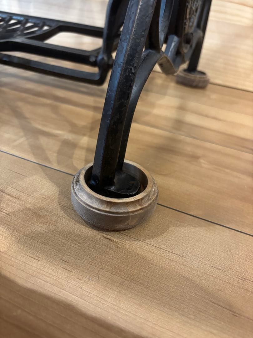 工業用singer網脚テーブル　引き出し付き