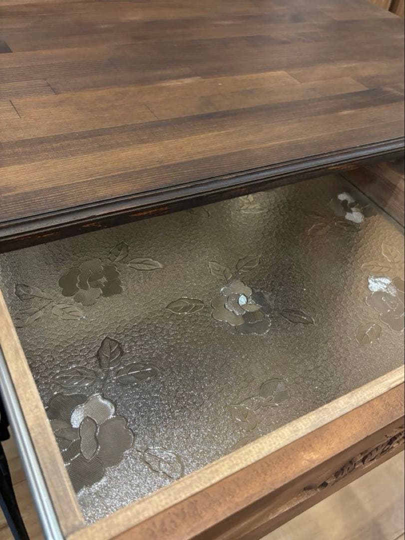 工業用singer網脚テーブル　引き出し付き