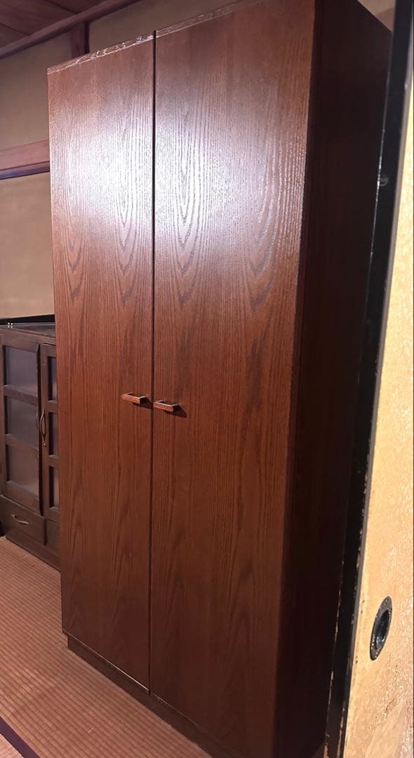 木製クロゼット　アンティーク　家具　ヴィンテージ　昭和レトロ　京町家