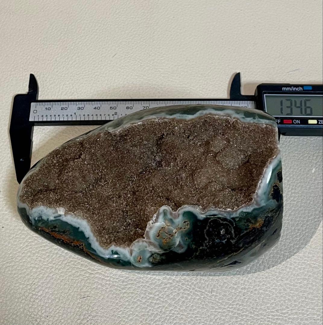 ドゥルージーアゲート シュガー瑪瑙 クリスタル チョコレート模様 約1キロ 幸運