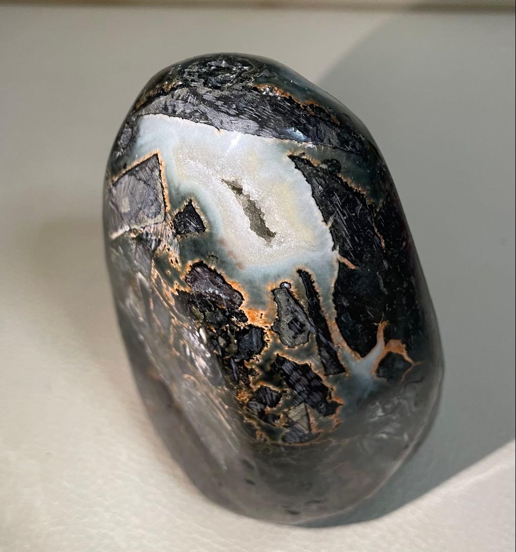 ドゥルージーアゲート シュガー瑪瑙 クリスタル チョコレート模様 約1キロ 幸運