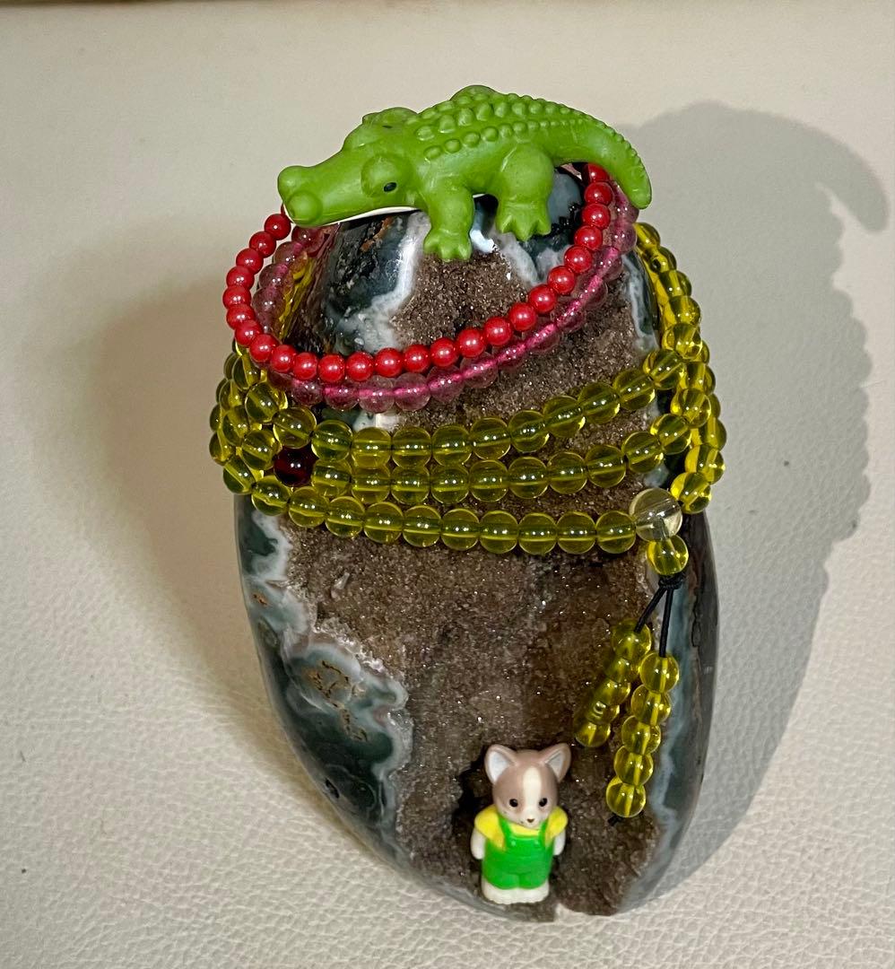 ドゥルージーアゲート シュガー瑪瑙 クリスタル チョコレート模様 約1キロ 幸運