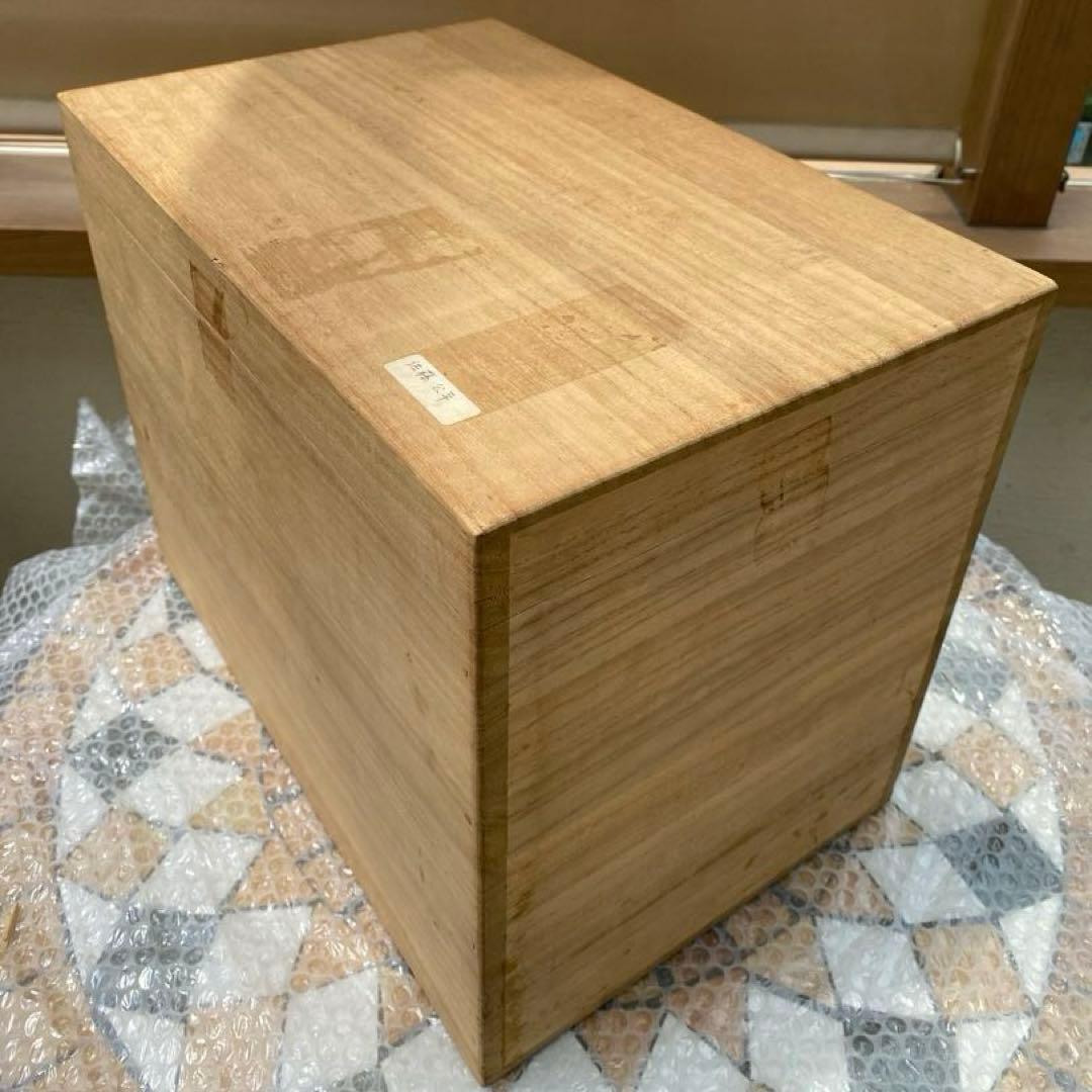 佐藤公平 陶器製 人形の頭部彫刻 黑陶 置物 陶芸 共箱