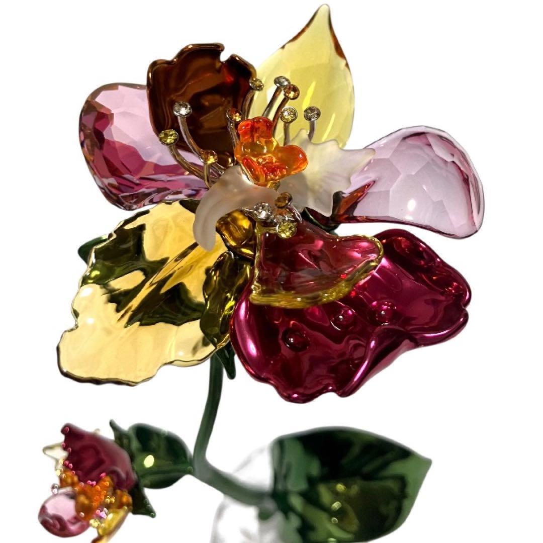 新作新品 SWAROVSKI スワロフスキー Idyllia花 L 置物 お花
