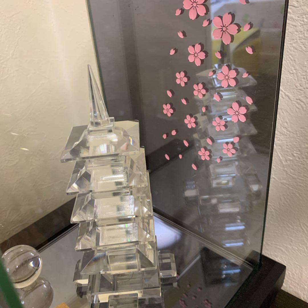 水晶　五重の塔　日本伝統工芸　希少