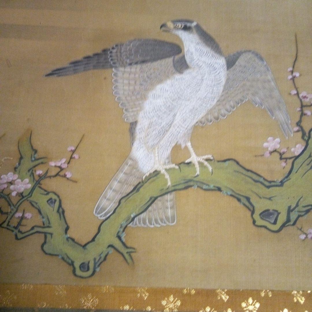 徳川綱吉(五代将軍)の直筆絹本掛け軸箱書きあり